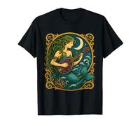 Mermaid Mandolin Art Nouveau Shantycore T-Shirt