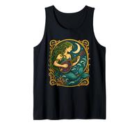 Mermaid Mandolin Art Nouveau Shantycore Tank Top