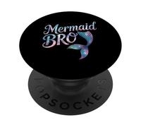Mermaid Mermaid Bro Brother Tail Matching Mermaid Squad PopSockets Adhesive PopGrip