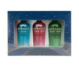 Mermaid Miniature Gift Set - Mermaid Gin, Mermaid Pink Gin & Mermaid Zest Gin (3 x 5cl)
