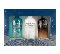 Mermaid Miniature Gift Set - Mermaid Gin, Salt Vodka & Spiced Rum (3 x 5cl)