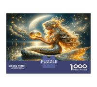 Mermaid Moon Orb 1000pc Puzzle for Adults Mystic Magic Premium Jigsaw Puzzle Recycled Cardboard Adult Educational Challenge Fun Present Home Activity Great Gift for Kids Beginners 52x38cm/1000pcs