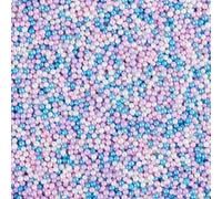 Mermaid Nonpareils Sprinkles 130g - 2mm Edible Hundreds & Thousands Pearl Sprinkles Cake Decorations for Baking, Cupcake, Cookie, Donut & Ice Cream Toppings, Wedding Birthday Party Supplies