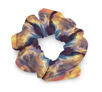 Mermaid on The Reef at Sunset Hair Scrunchies for Women Elastic Hair Bands Soft Hair Ties for Styling Gift Christmas Valentine's Day