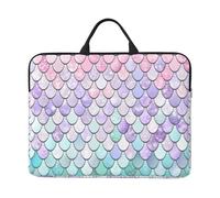 Mermaid Pastel Pink Purple Aqua Tea Print 14in Laptop Case Sleeve Notebook Cover Bag For Daily Work Business Trips Bag Case