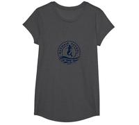 Mermaid Patrol Security Ocean Guardian Mythical Protector T-Shirt, Girls, Dark Heather Grey, Medium