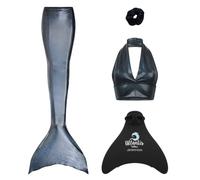 Mermaid Planet Sparkle Siren Deluxe Adult Mermaid Tail Set in Midnight Moon. Includes Swimmable Tail, Bikini Top, Scrunchie & Atlantis Monofin. UK 12-14