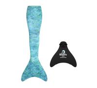 Mermaid Planet Women’s Deluxe 2-Piece Swimming Mermaid Tail Set with Mermaid Tail, & Atlantis Mono Fin, UV Resistant Mermaid Tail | Made in UK. The Dylon. Size 10-12