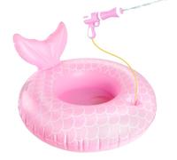 Mermaid Pool Float Toys with Water Gun for Girls Kids 3-5 Years Old, Inflatable Pool Floats for Toddlers Swim Floats Kids Beach Toys