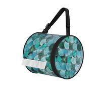 Mermaid Print Generic Portable Toilet Paper Holder,Foldable Roll Storage Bag With Adjustable Strap For Wall, Car, Camping, Tent