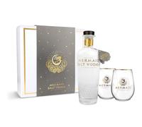 Mermaid Salt Vodka Gift Set - 2 Mermaid Tumblers with Smooth & Subtle Mermaid Salt Vodka, Vegan & Gluten Free 70cl
