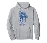 Mermaid Sardine Tin Vintage Funny Sea Creature Pullover Hoodie