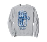 Mermaid Sardine Tin Vintage Funny Sea Creature Sweatshirt