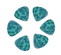 Mermaid Scale Print Guitar and Ukulele Picks For Music Lovers 12 PCS Mixed Gauges(0.46/0.71/0.96mm)