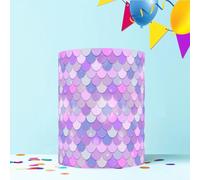 MERMAID SCALES CAKE WRAP AROUND EDIBLE CAKE TOPPER ICING SHEET DECORATION 1 SHEET