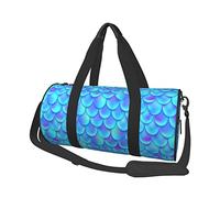 Mermaid Scales Magical Fish Animal Skin Women Foldable Large Travel Duffel Duffle Bag Overnight Carryon Shoulder Sport Gym Bag