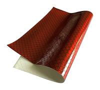 Mermaid Scales Metallic Holographic PU Leather Fabric Material A4 Sheets #309 (7 - Red Mermaid A5)