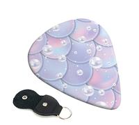 Mermaid Scales Printed Guitar pick Guitar Plectrums for Acoustic Guitar Electric Guitar Bass Guitar - Guitar Accessories - 6 Pack 0.46mm