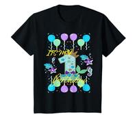 Mermaid Sea-Themed It's My 1st Birthday Magical 1-Year-Old T-Shirt