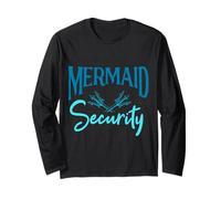 Mermaid Security Beach Gatherings Themed Party Long Sleeve T-Shirt