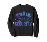 Mermaid Security Funny Bodyguard Sunglasses for Family Squad Sweatshirt