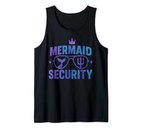 Mermaid Security Funny Bodyguard Sunglasses for Family Squad Tank Top