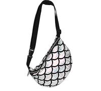 Mermaid Sequin Waist Bags Adjustable Glitter Pack Belt Bum Pouch Hip Handbag Wallet Purse Case Cosmetic Makeup Bag (sliver)