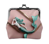 Mermaid Shape Accessory02 Print Change Purse Women's Coin Purse Small Pouches with Kiss Lock,for Coins Cards Small Items