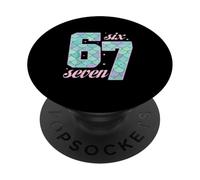 Mermaid Shed Pattern 67 Six Seven Cute Meme Trend Girls PopSockets Adhesive PopGrip