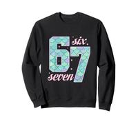 Mermaid Shed Pattern 67 Six Seven Cute Meme Trend Girls Sweatshirt