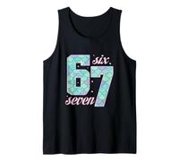 Mermaid Shed Pattern 67 Six Seven Cute Meme Trend Girls Tank Top