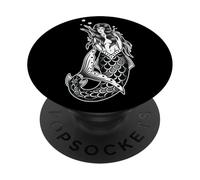 Mermaid Siren Tattoo Flash PopSockets Adhesive PopGrip