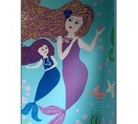 Mermaid Sisters Notebook Displaying 2 Lovely Mermaids Holding Their Treasures
