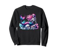 Mermaid Skull Ocean Wave Siren Skeleton Sea Sweatshirt