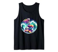 Mermaid Skull Ocean Wave Skeleton Siren Tank Top