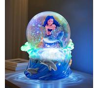 Mermaid Snow Globe Music Box with Light, Ocean Theme Birthday Gift for Girls Daughter Girlfriend Wife Women Anniversary Christmas Birthday Gift Musical Box Play You are My Sunshine