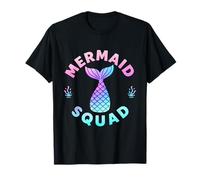 Mermaid Squad Birthday Party Matching Family T-Shirt