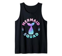 Mermaid Squad Birthday Party Matching Family Tank Top