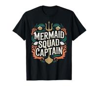 Mermaid Squad Captain Nautical Theme T-Shirt