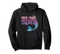 Mermaid Squad Matching Family Birthday Party Fun Pullover Hoodie