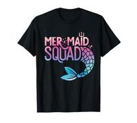 Mermaid Squad Matching Family Birthday Party Fun T-Shirt