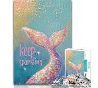 Mermaid Tail 1000 Piece Jigsaw Puzzle for Adults Teens,Stress Reliever Difficult Challenge Deal As Gifts for The Whole Family 38x52cm