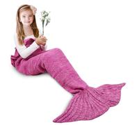Mermaid Tail Blanket,Soft Sleeping Bag Blanket for Kids Girls All Seasons,Pink Gift Idea