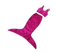 Mermaid Tail Dress Swimsuit for 18-inch Dolls - Rose Red