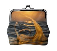 Mermaid Tail Print Change Purse Women's Coin Purse Small Pouches with Kiss Lock,for Coins Cards Small Items