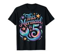 Mermaid Tale Birthday This Mermaid is 5 Party T-Shirt