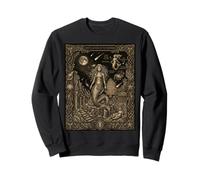 Mermaid Tarot Card Star Map Celestial Siren Sweatshirt