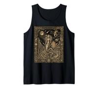 Mermaid Tarot Card Star Map Celestial Siren Tank Top