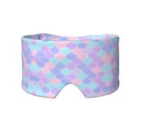 Mermaid Tattoo Double-Sided Printed Eye mask, Soft and Light-Blocking, Suitable for Travel and Home