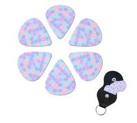 Mermaid tattoo Print Guitar Picks 6 Pack Guitar Plectrums with Pick Holders Bass Picks For Acoustic Guitar Bass Electric Ukulele Includes 0.46mm, 0.71mm, 0.96mm